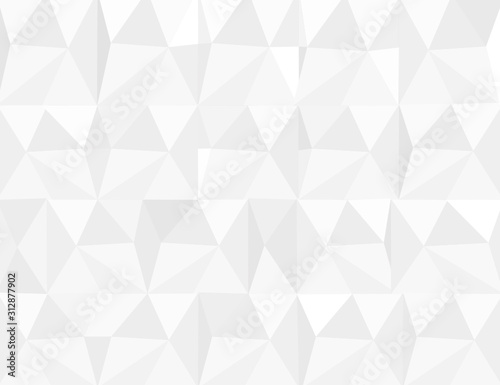 Abstract background with triangles.White Polygon Pattern Wallpaper.Abstract mosaic background.Geometric pattern background.