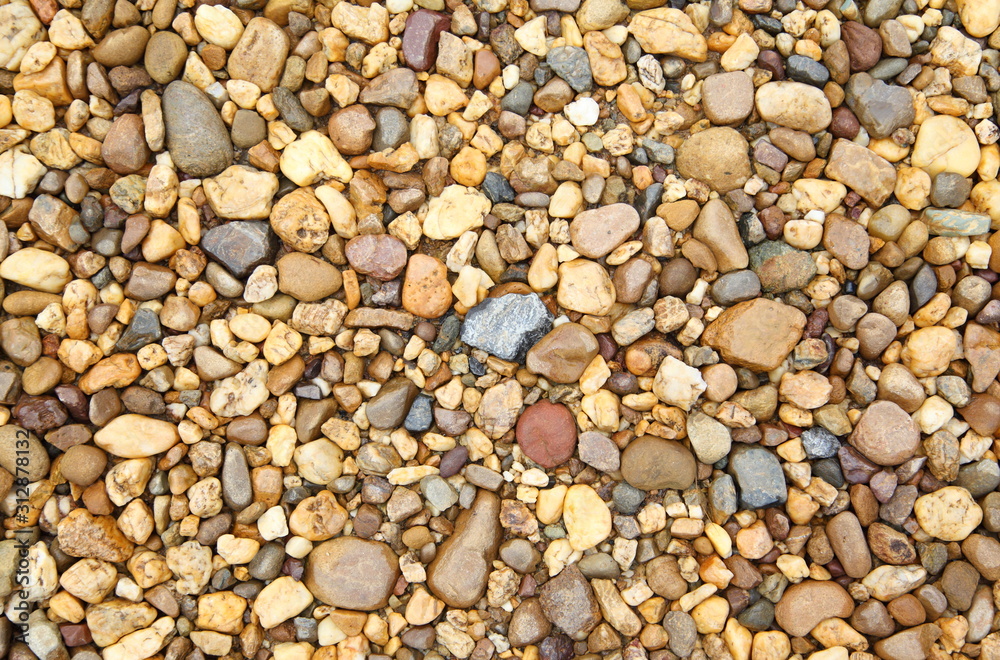 Crushed granite and pebble gravel texture Crushed granite and pebble gravel texture