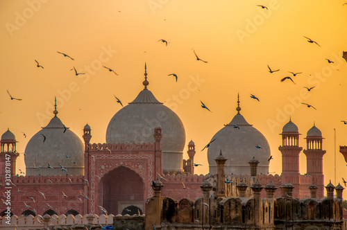 Grand Badshai Mosque in the Lahore  photo