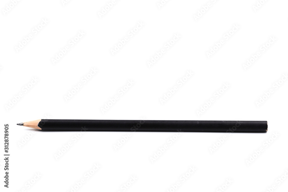 black color pencil isolated on white background black color pencil isolated on white background