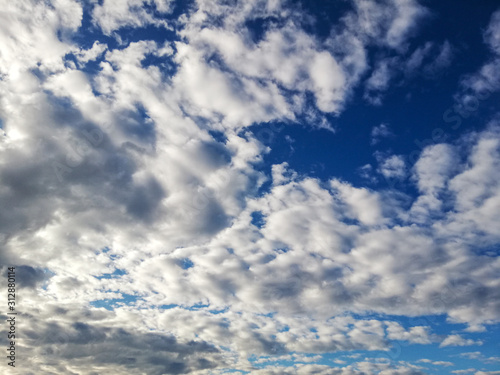 blue sky with white clouds