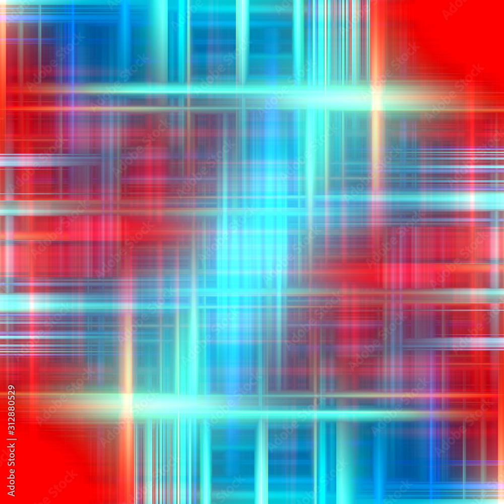 Blue red lights, colorful art pink futurist background