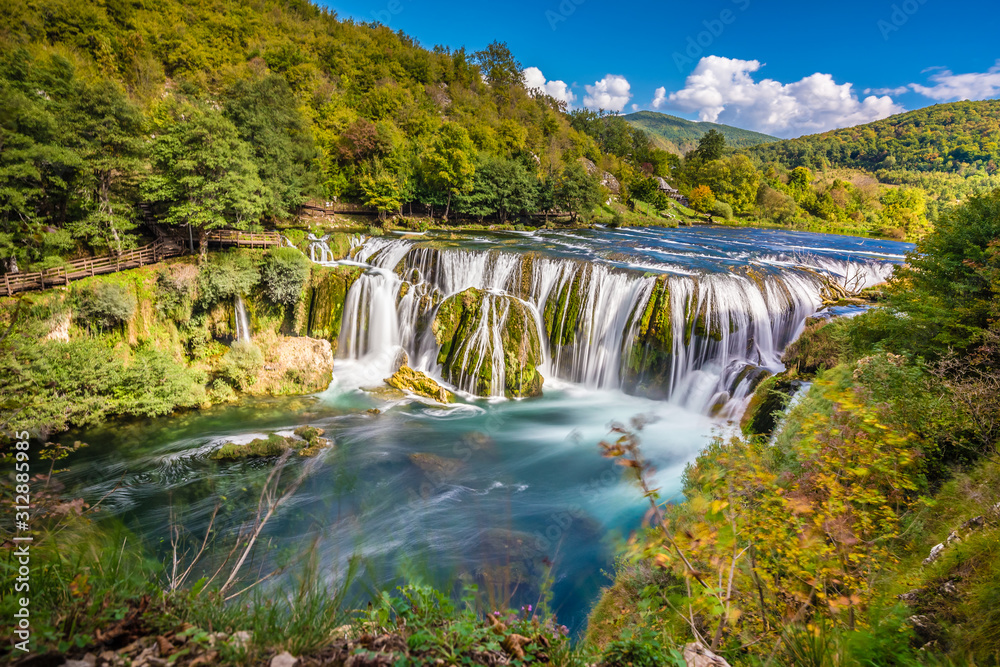 Strbacki Buk Waterfall - Croatia And Bosnia Border