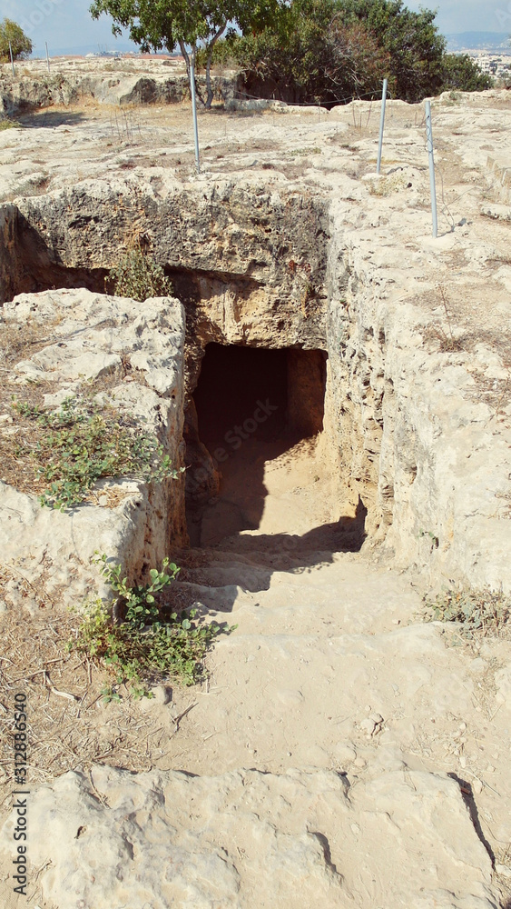 entrance to an ancient stone underground structure