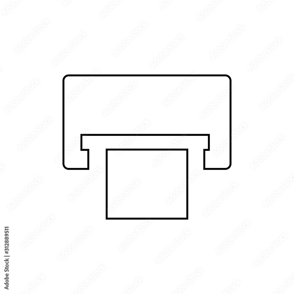 Printer icon. Graphic design equipment symbol. Logo design element Printer icon. Graphic design equipment symbol. Logo design element