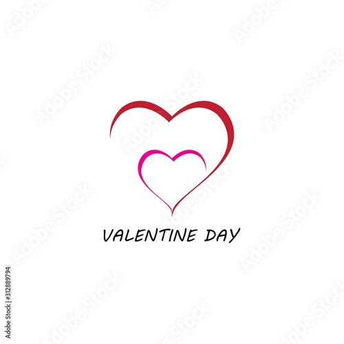 Love Logo Vector icon illustration design Template