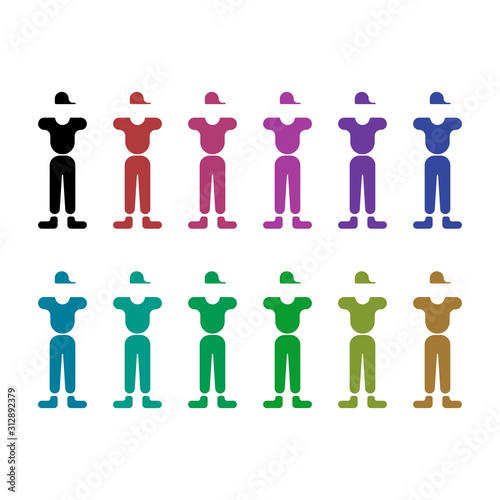 Multi-colored People