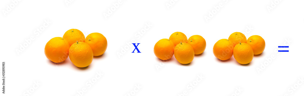 Sencillos problemas matemáticos de multiplicar con naranjas Sencillos problemas matemáticos de multiplicar con naranjas