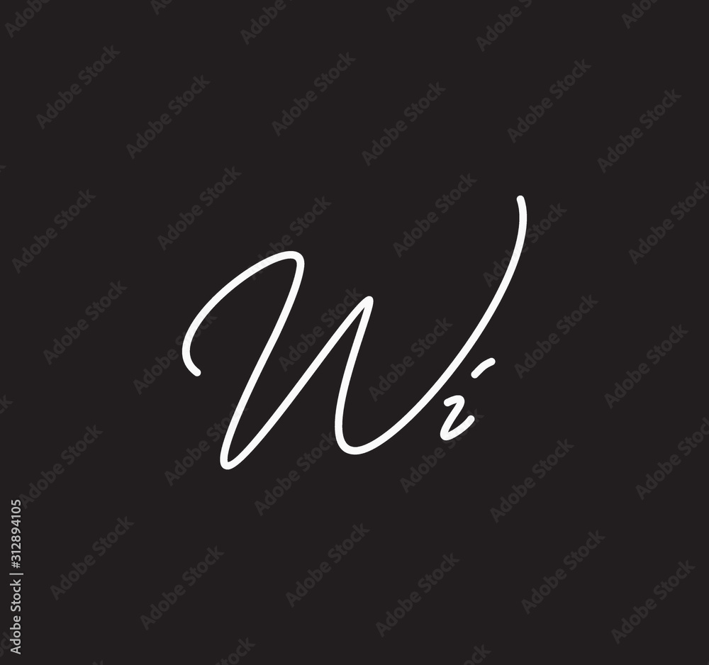 Couple Cursive Letters Initial Signature Handwriting Calligraphy Couple Cursive Letters Initial Signature Handwriting Calligraphy