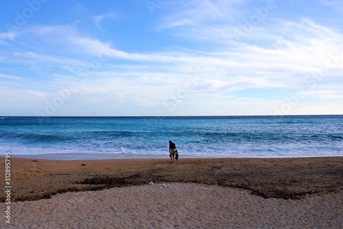 Father Son at the beach