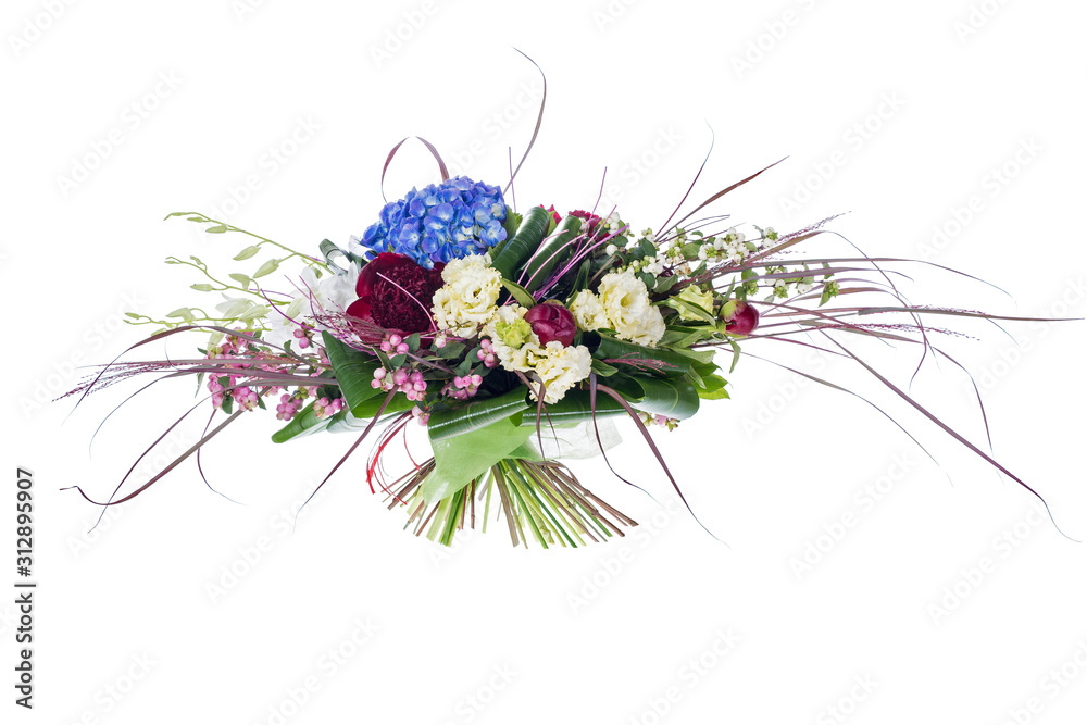 bouquet of flowers isolated on white