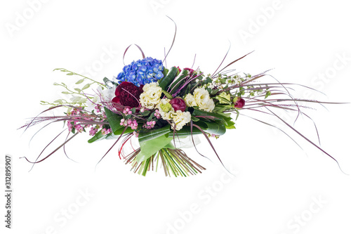 bouquet of flowers isolated on white