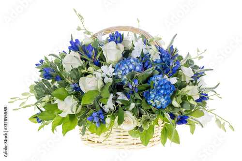 bouquet of flowers isolated on white