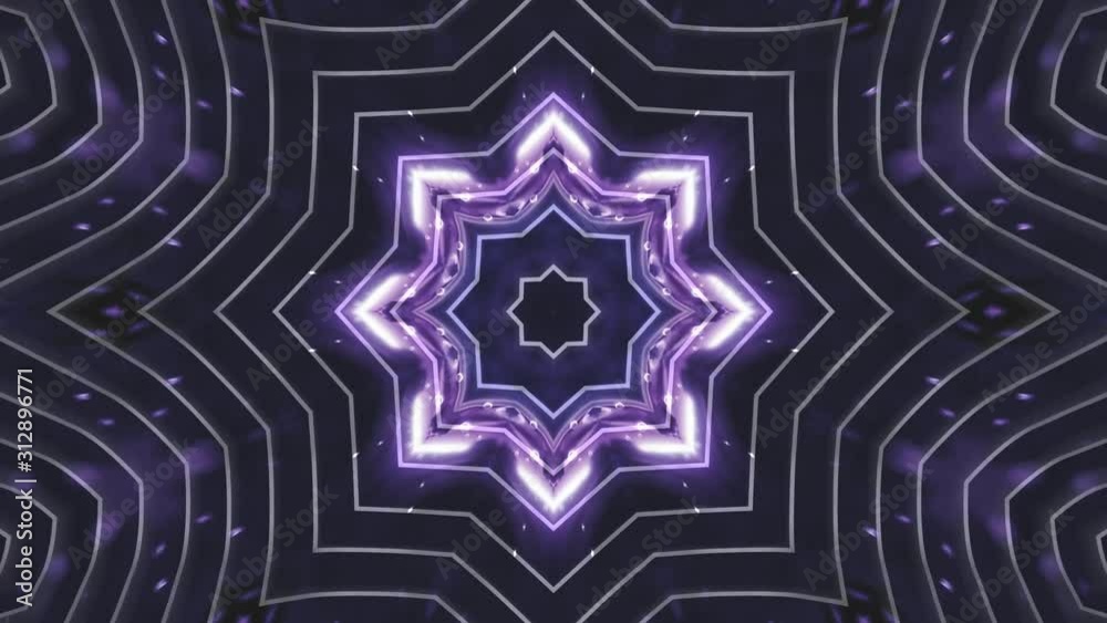 Kaleidoscope Mandala Art Design Abstract Background Loop Kaleidoscope Mandala Art Design Abstract Background Loop