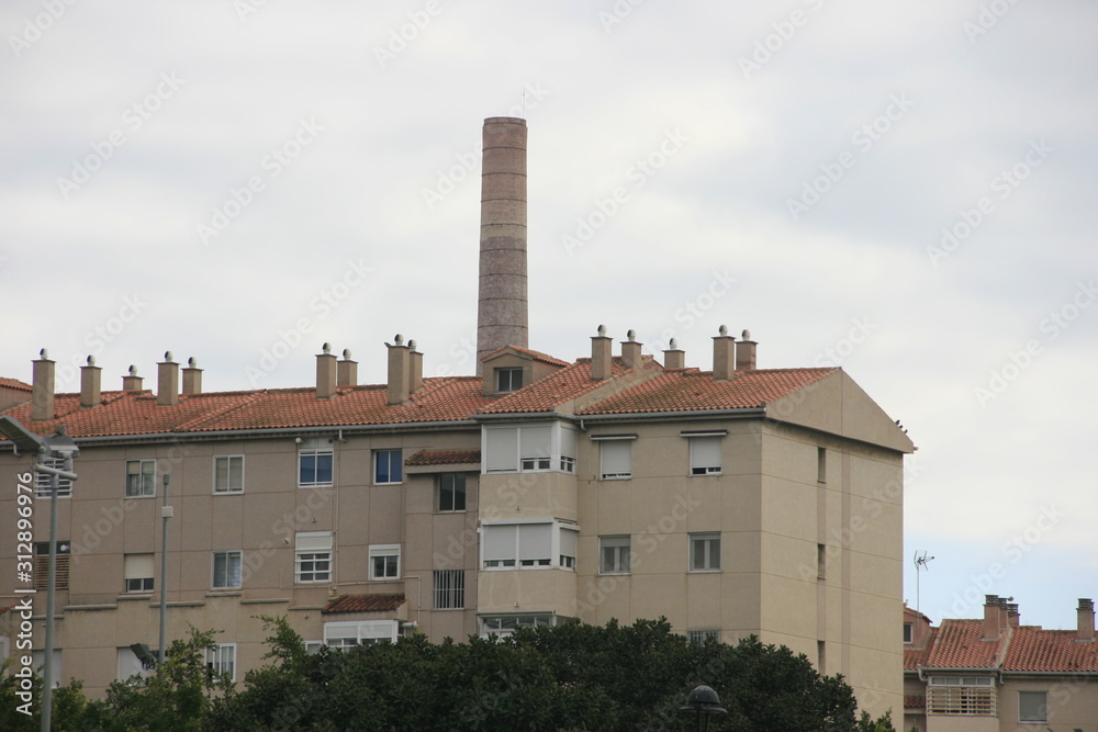 Fototapeta premium towns tower in the Mediterranean