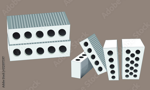 White bricks