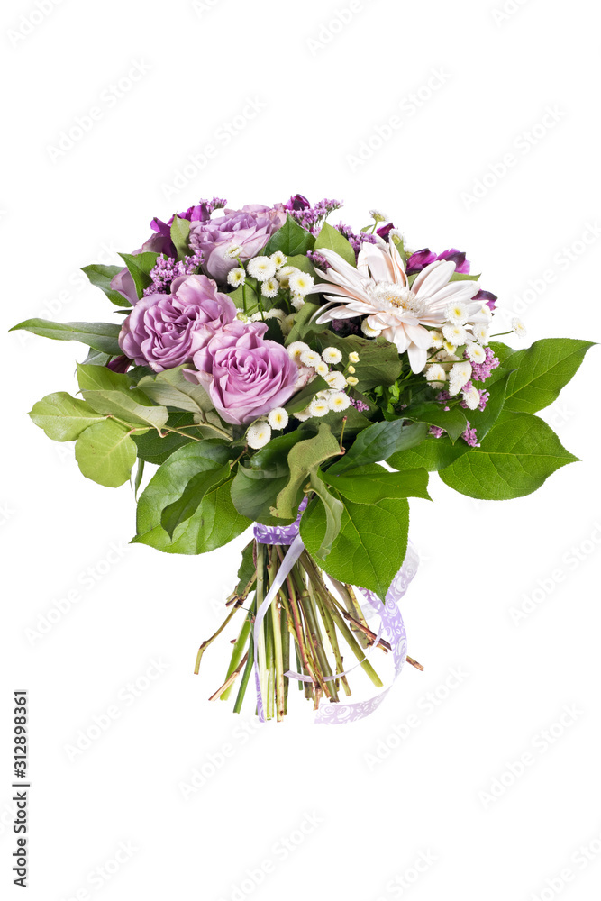 Fototapeta premium bouquet of flowers isolated on white