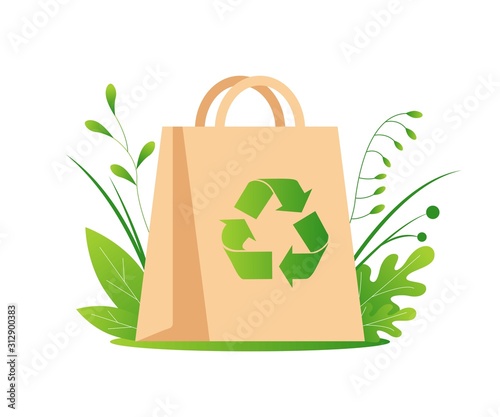 Recycling packages. Environmental protection, responsible consumption