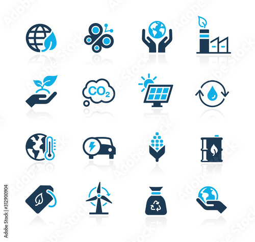 Ecology & Renewable Energy Icons // Azure Series