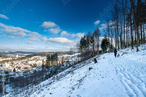 Winter Trutnov with fresh snow and mountains view © vojta