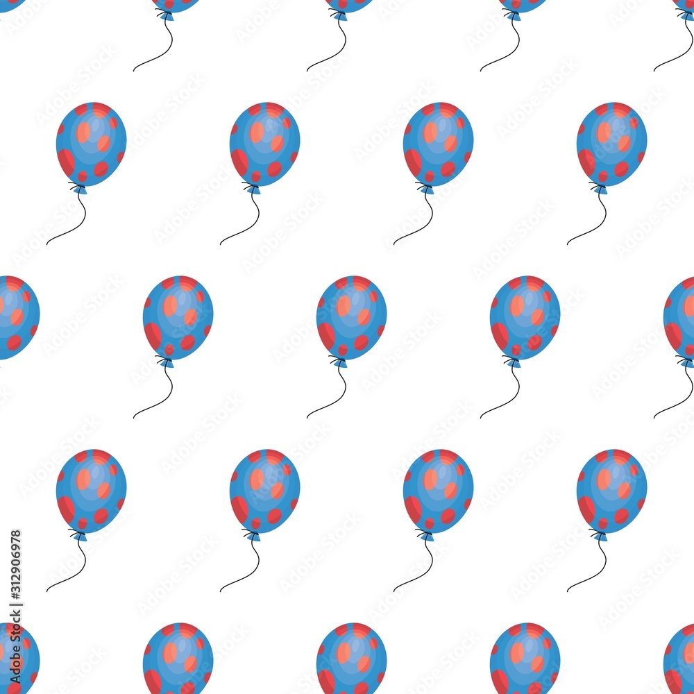 The vector seamless pattern. Cute balloon pattern. Vector for wallpaper, child apron, fabric, textile pattern. Endless print. Background illustration vector. The vector seamless pattern. Cute balloon pattern. Vector for wallpaper, child apron, fabric, textile pattern. Endless print. Background illustration vector.