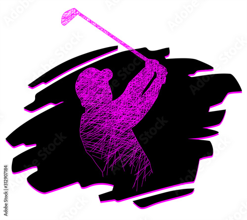 Golf - Strich - Ink - 5