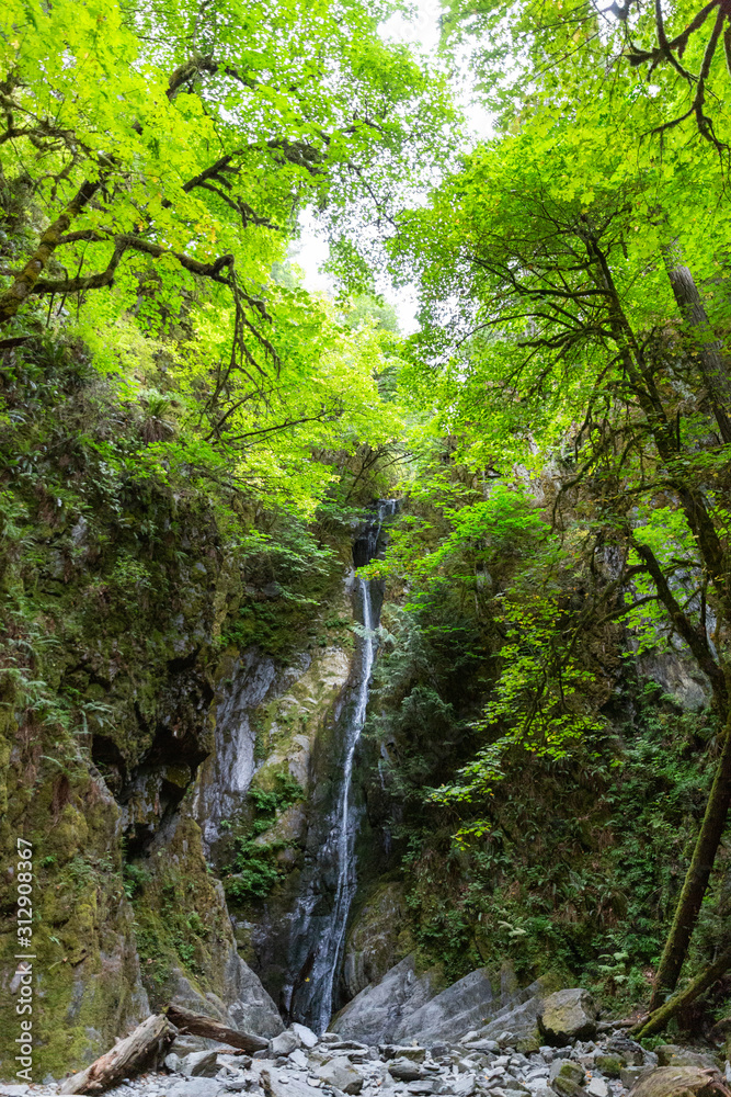 waterfall in the goldstream provincial park vancouver island waterfall in the goldstream provincial park vancouver island