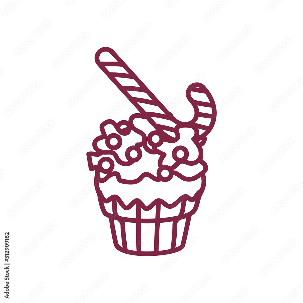 vector cute cupcake sweets art vector cute cupcake sweets art