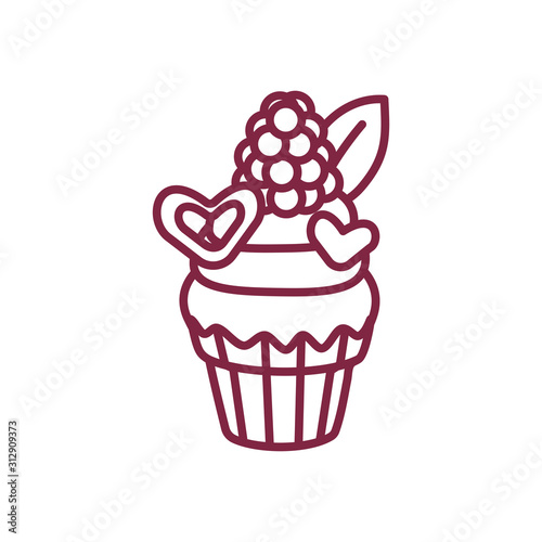 vector cute cupcake sweets art