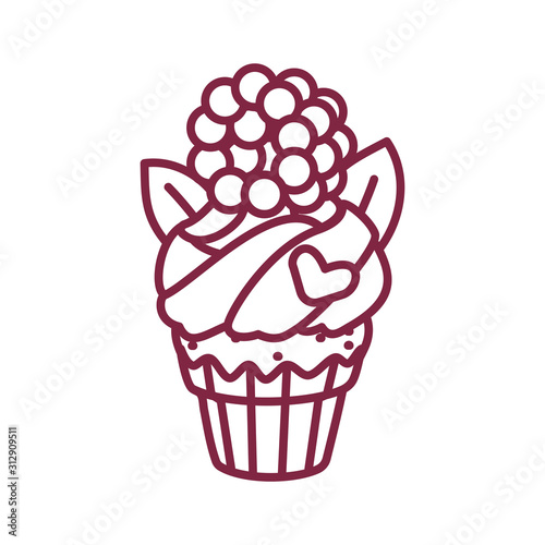 vector cute cupcake sweets art