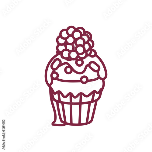 vector cute cupcake sweets art
