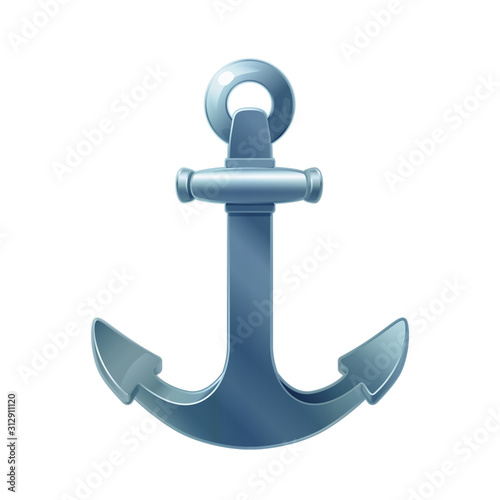 vector sea maritime icon Anchor