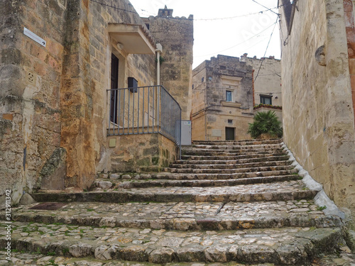 Fototapeta Naklejka Na Ścianę i Meble -  A day of vacation in the ancient city of Matera in Italy
