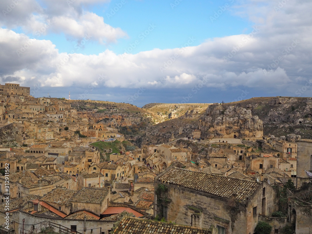 Obraz premium A day of vacation in the ancient city of Matera in Italy