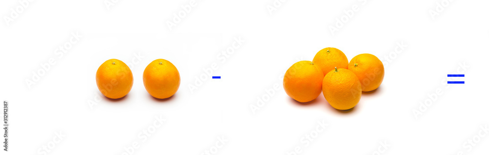 Simple math problems, subtraction problems, simple subtractions