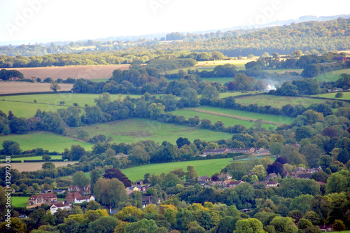 South Downs in Hampshire from Beacon Hill, England, United Kingdom