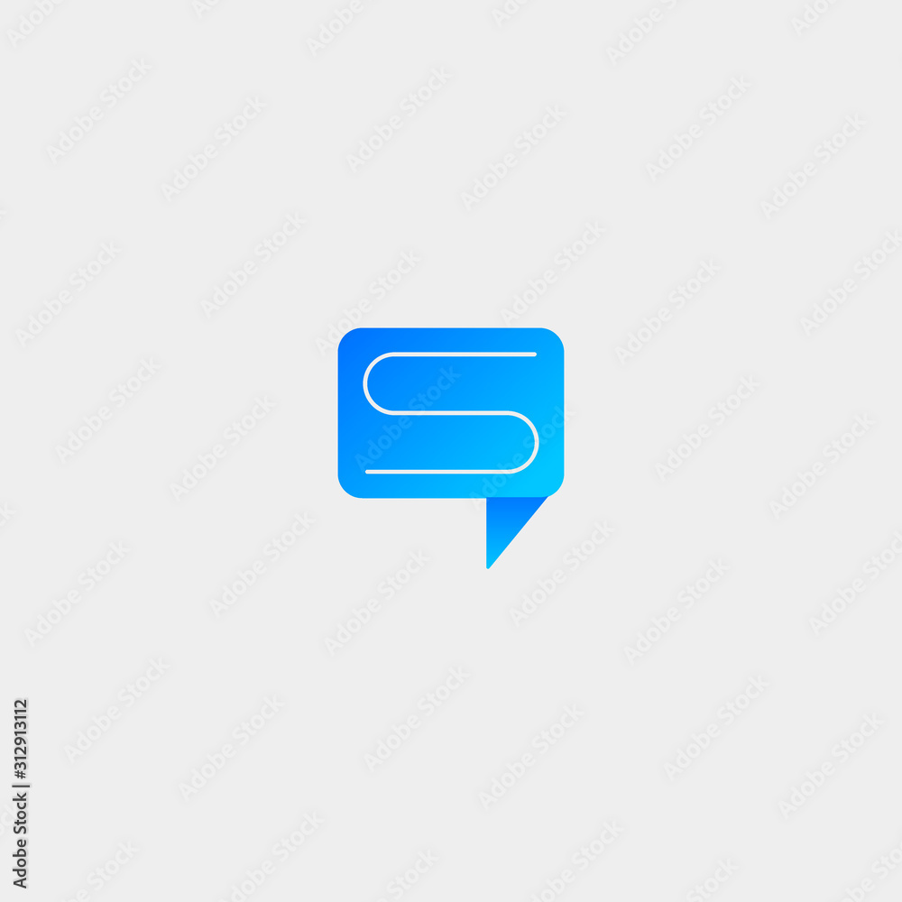 Letter S Chat Vector Template Logo Design Letter S Chat Vector Template Logo Design