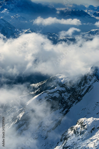 View at Alpsteinmountain  Alps  Switzerland  Europe