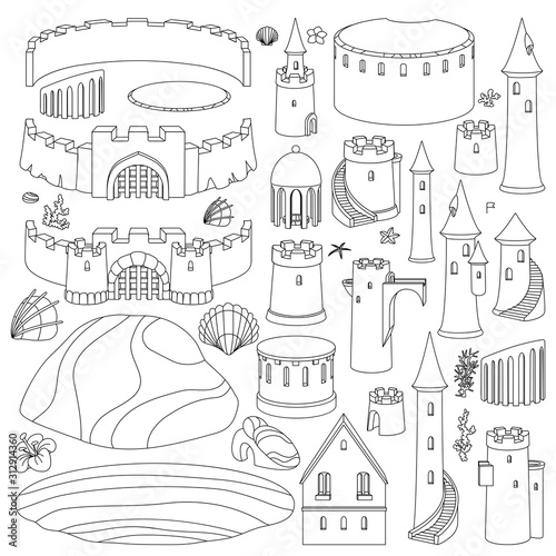 vectorblack, white castle sand, sandcastle creator, maker