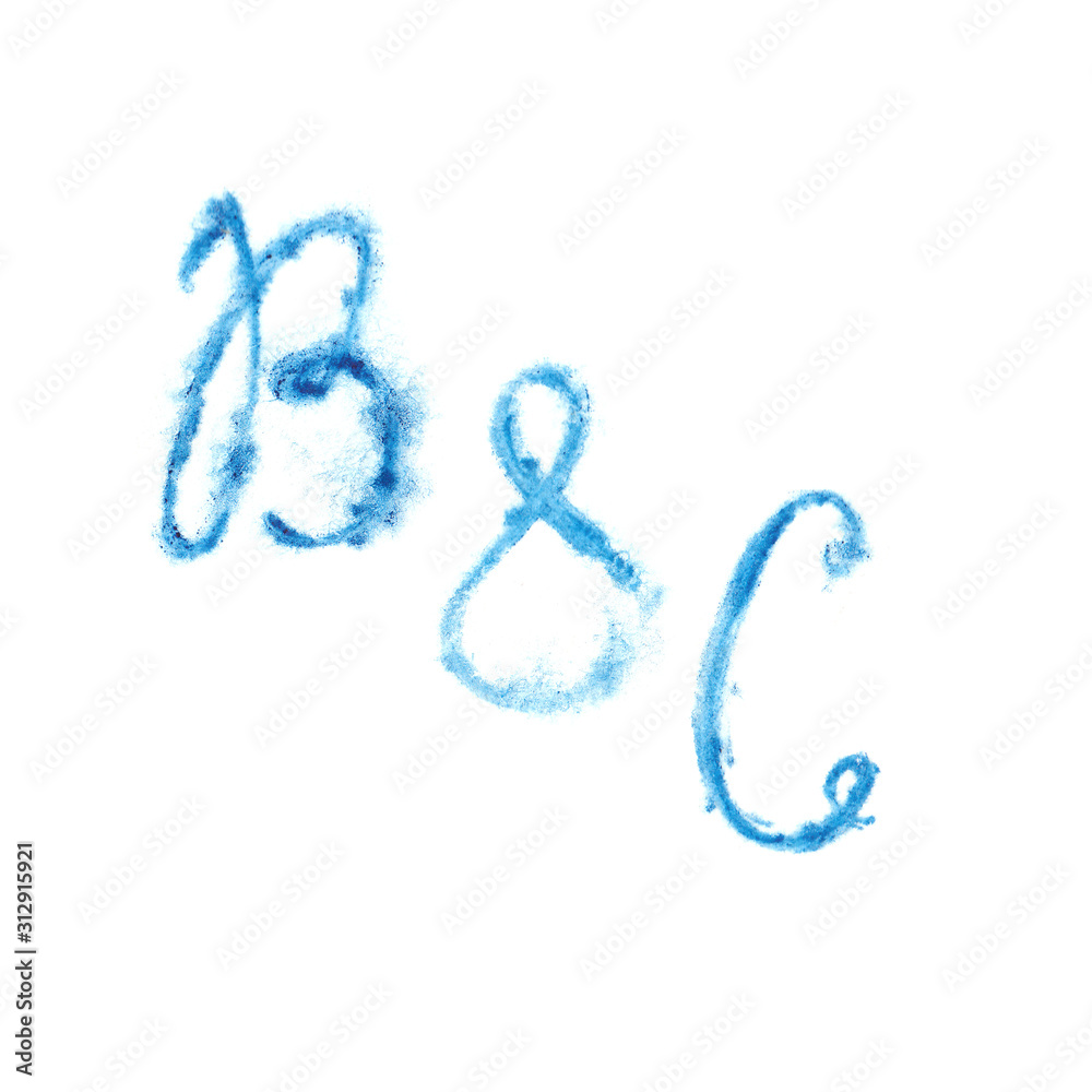 Elegant blue watercolor monogram B&C design template with two letters and ampersand. Wedding monogram. Monogram for invitation, wedding or greeting cards, emblem and label. Elegant blue watercolor monogram B&C design template with two letters and ampersand. Wedding monogram. Monogram for invitation, wedding or greeting cards, emblem and label.
