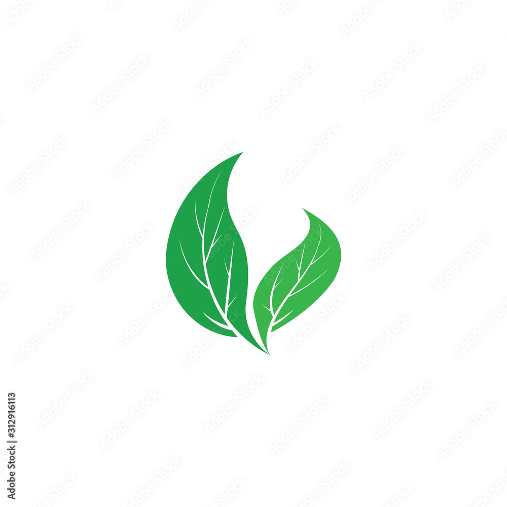 Vegan Logo Template vector symbol