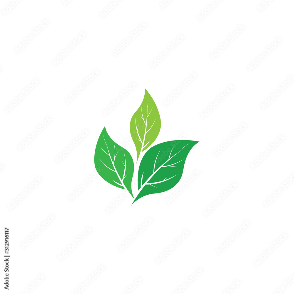 Vegan Logo Template vector symbol