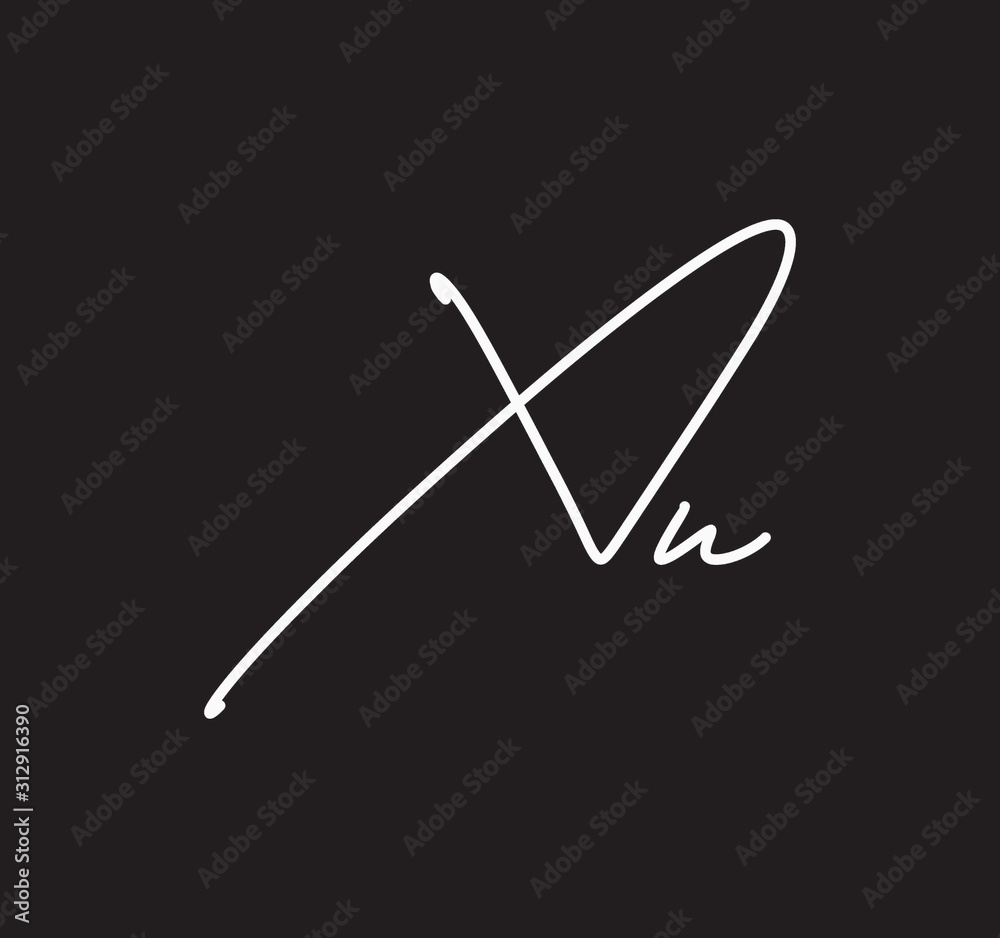 Couple Cursive Letters Initial Signature Handwriting Calligraphy Couple Cursive Letters Initial Signature Handwriting Calligraphy