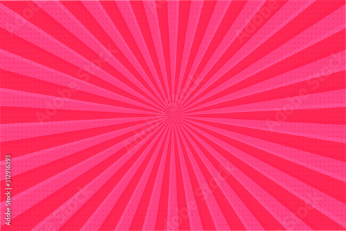 Pink ray background. The bright rays that spread from the background look sweet on Valentine's Day.