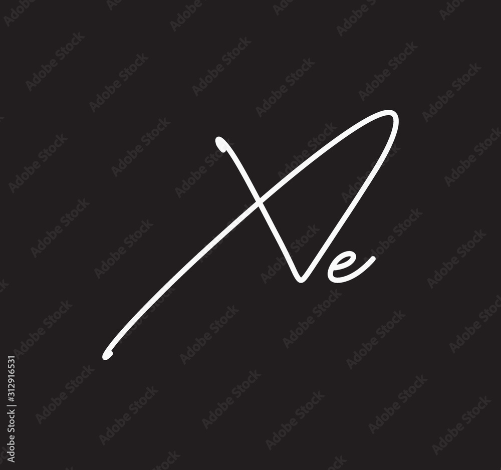 Couple Cursive Letters Initial Signature Handwriting Calligraphy Couple Cursive Letters Initial Signature Handwriting Calligraphy
