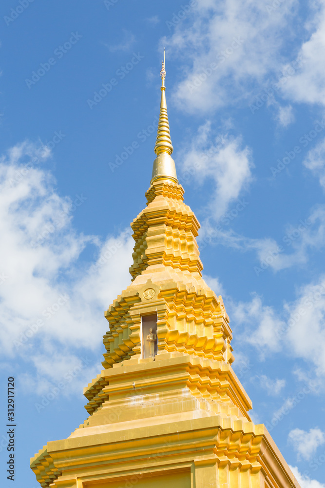 Wat Pa Sawang Boon five hundred Golden pagoda in Kaeng Khoi Saraburi Thailand Wat Pa Sawang Boon five hundred Golden pagoda in Kaeng Khoi Saraburi Thailand