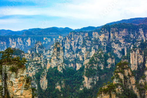 view of grand canyon in zhangjiajie china