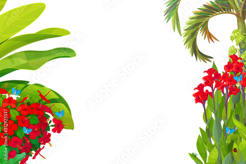 vector cartoon Sea border background