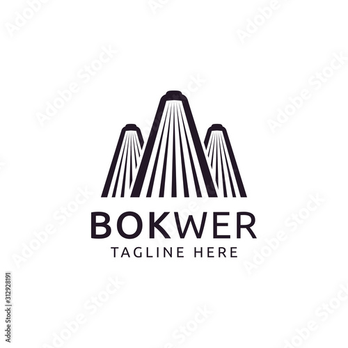 book and tower logo design inspiration.