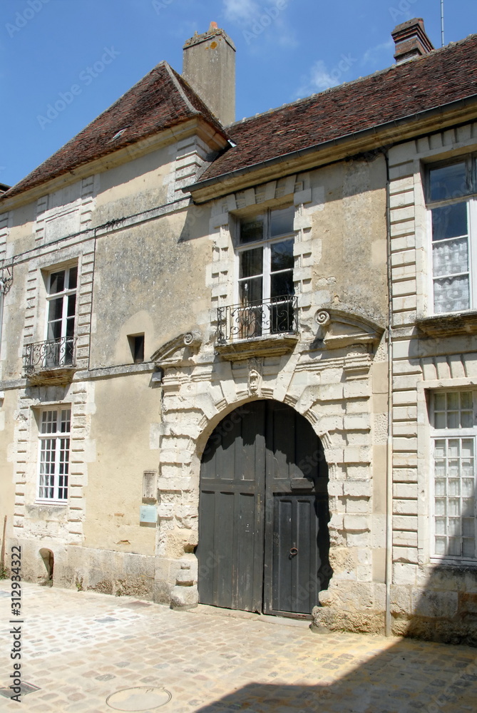 Ville de Mortagne-au-Perche, département de l'Orne, France